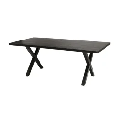 Eetkamertafels^Huisenthuis Eetkamertafel Raegan Magnolia Zwart 200 cm