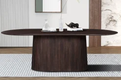 Eetkamertafels^Huisenthuis Eetkamertafel River Ovaal 230 cm Donkerbruin