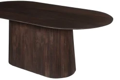 Eetkamertafels^Huisenthuis Eetkamertafel River Ovaal 200 cm Donkerbruin