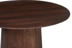 Eetkamertafels^Huisenthuis Eetkamertafel River Rond 130 cm Donkerbruin