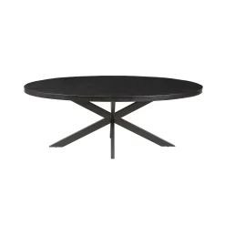 Eetkamertafels^Huisenthuis Eetkamertafel Scarlett Magnolia 200 cm Zwart