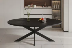 Eetkamertafels^Huisenthuis Eetkamertafel Scarlett Magnolia 200 cm Zwart