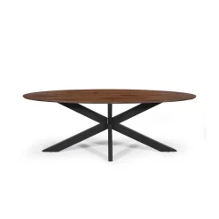 Eetkamertafels^Huisenthuis Eetkamertafel Turijn Bruin Ovaal 220 cm