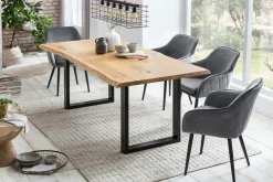 Eetkamertafels^Huisenthuis Eetkamertafel Zack Eiken 120x80cm