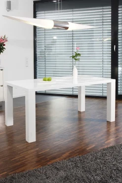 Eetkamertafels^Huisenthuis Eettafel Lisboa Wit 180 cm