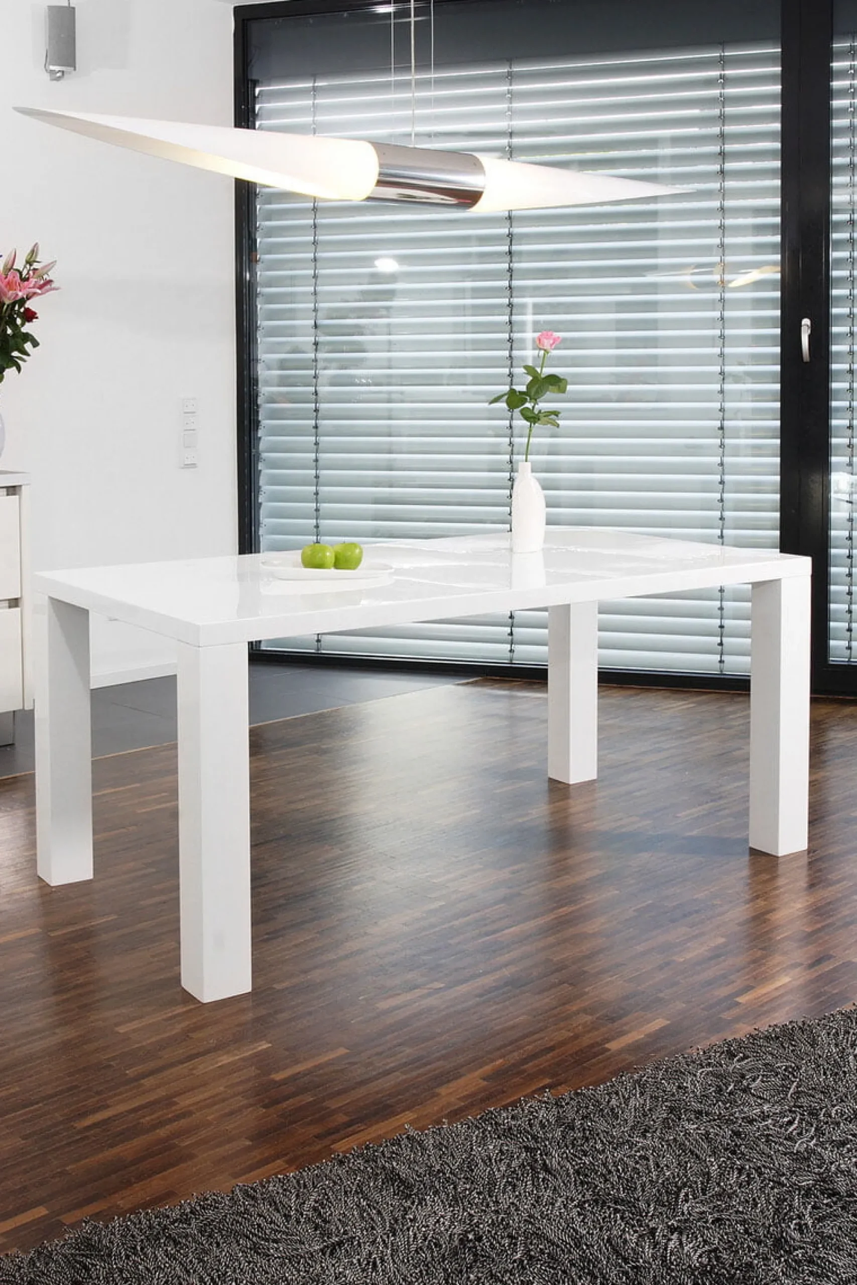 Eetkamertafels^Huisenthuis Eettafel Lisboa Wit 180 cm
