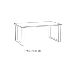 Eetkamertafels^Huisenthuis Eettafel 170cm Namibia