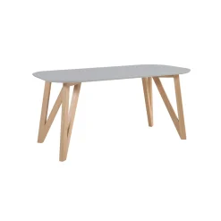 Eetkamertafels^Huisenthuis Eettafel Nikolaj Grijs 160 cm