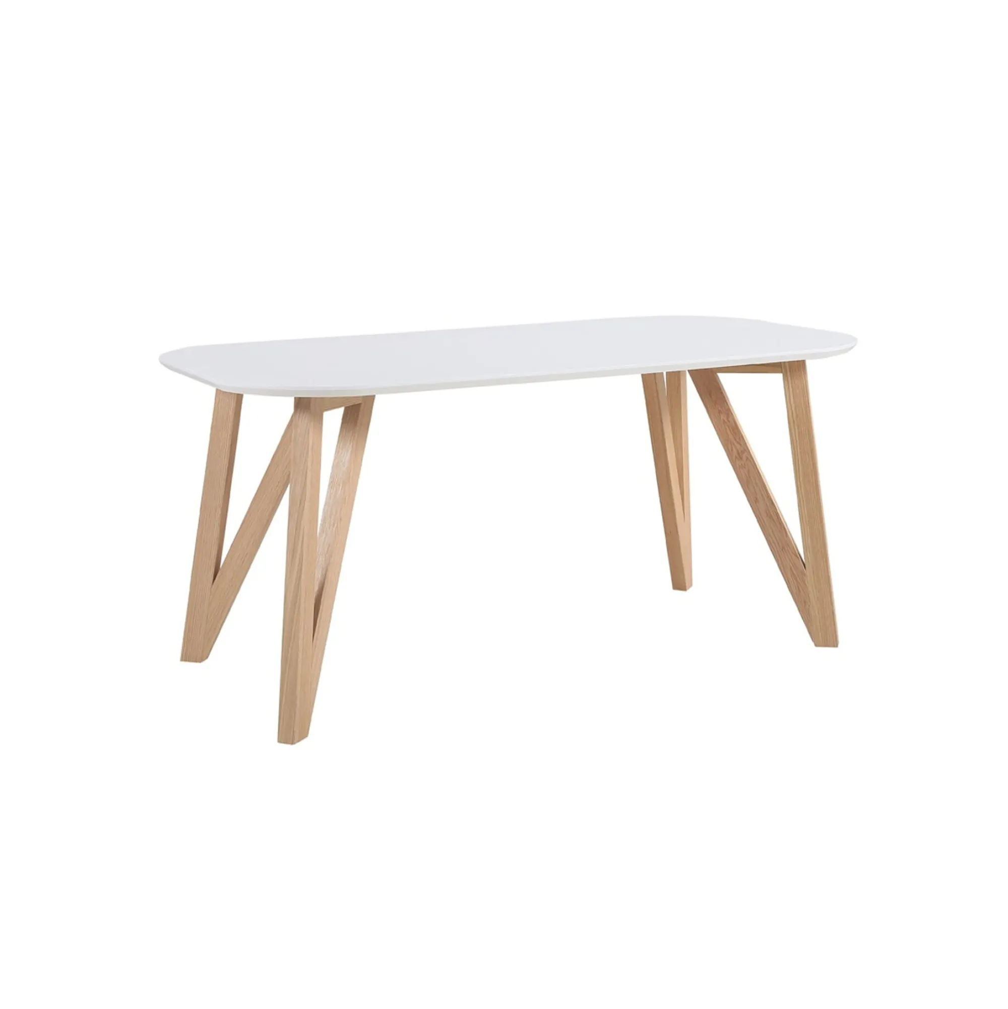Eetkamertafels^Huisenthuis Eettafel Nikolaj Wit 180 cm