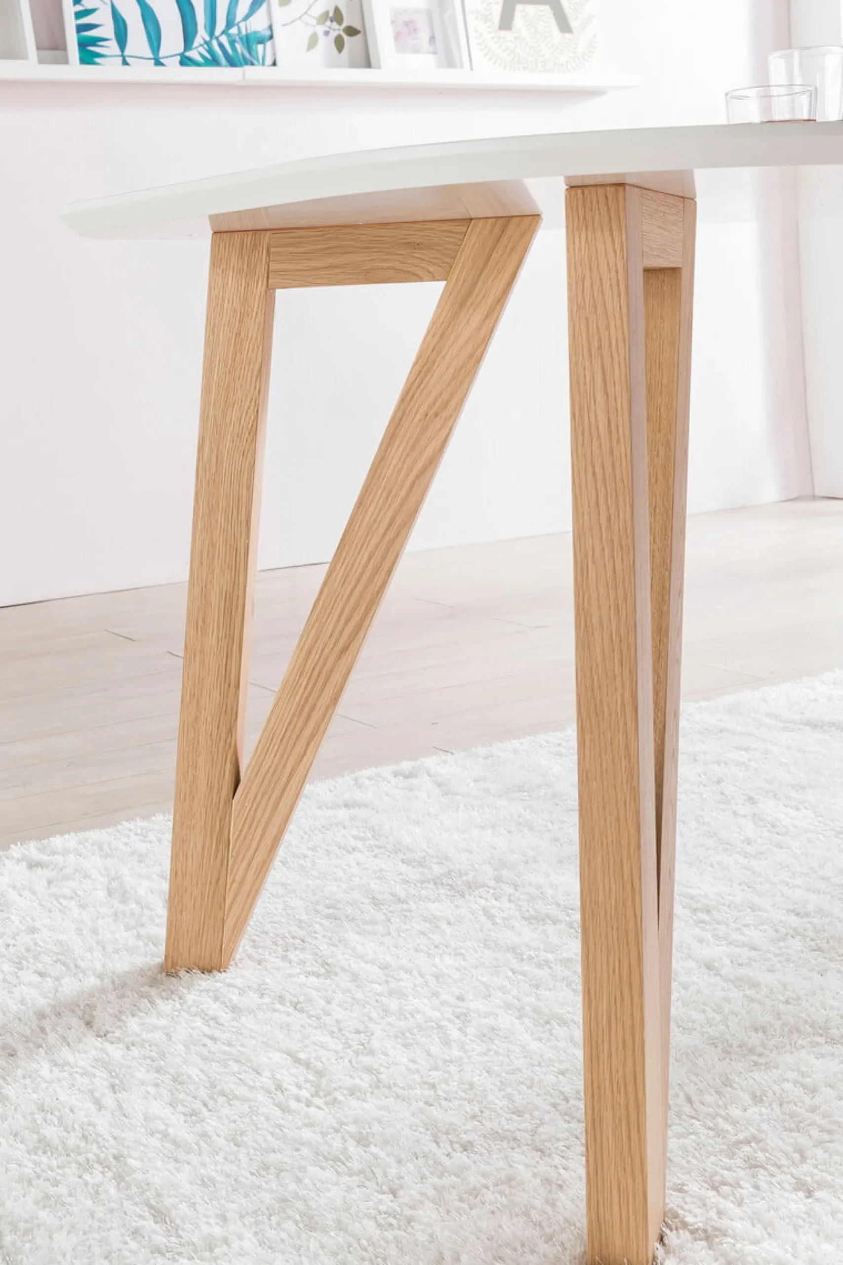 Eetkamertafels^Huisenthuis Eettafel Nikolaj Wit 180 cm