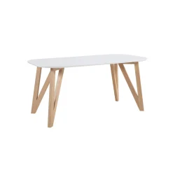Eetkamertafels^Huisenthuis Eettafel Nikolaj Wit 120 cm