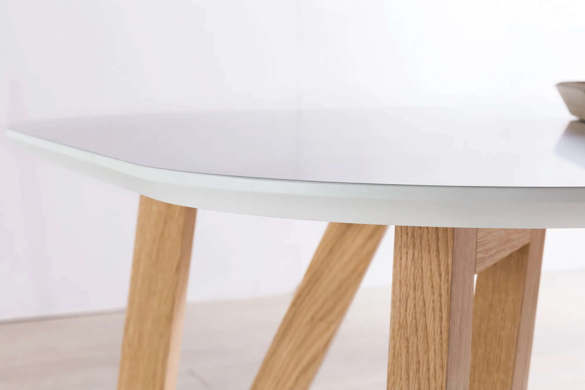 Eetkamertafels^Huisenthuis Eettafel Nikolaj Wit 120 cm