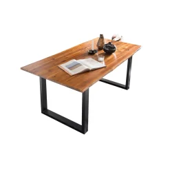 Eetkamertafels^Huisenthuis Eettafel Sven Acaciahout 200 cm