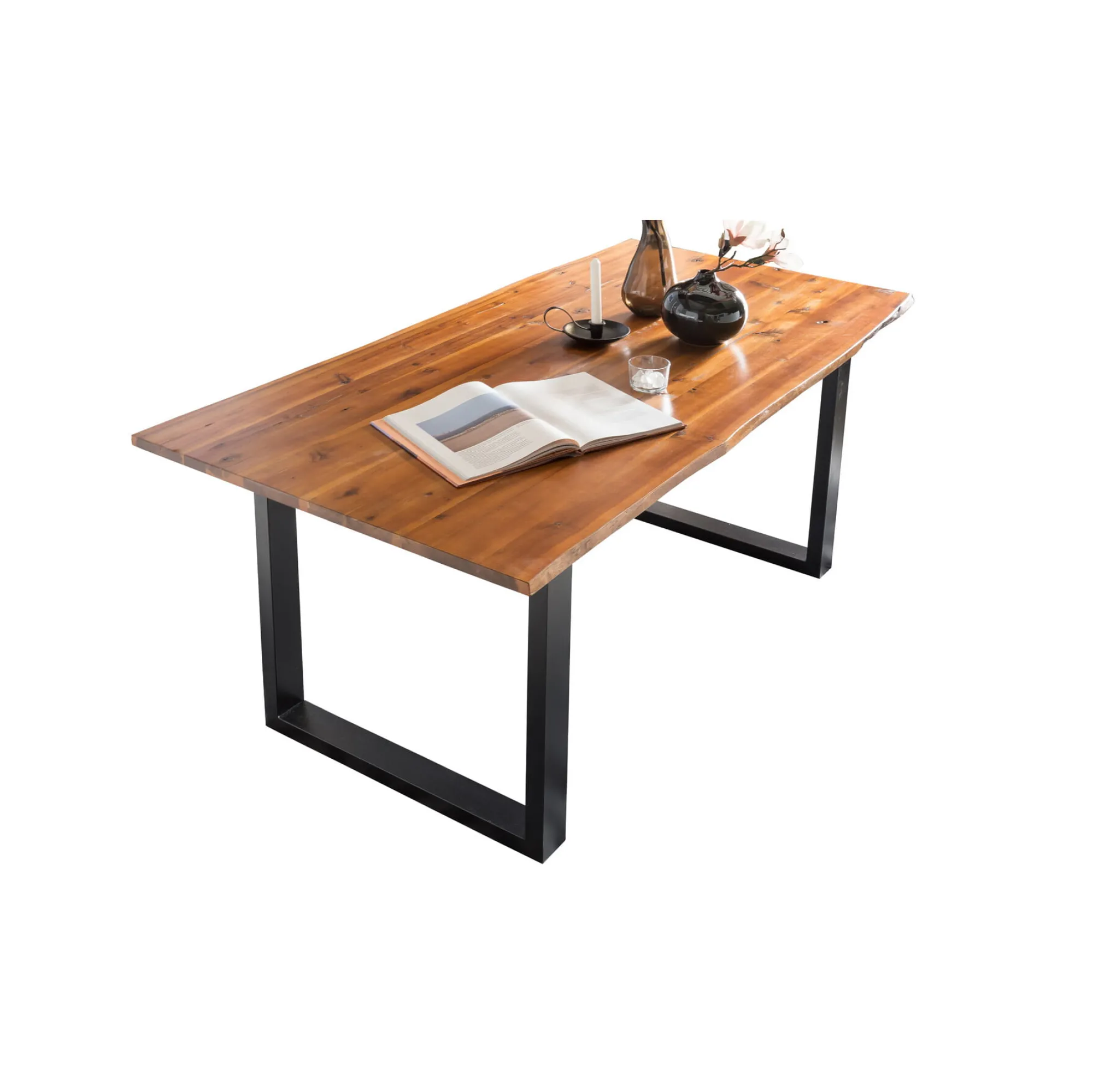 Eetkamertafels^Huisenthuis Eettafel Sven Acaciahout 200 cm