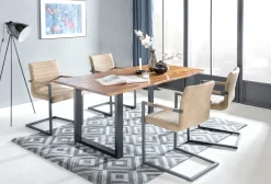 Eetkamertafels^Huisenthuis Eettafel Sven Acaciahout 120 cm
