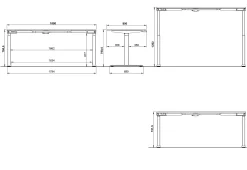 Bureaus^Huisenthuis Elektrisch zit-sta Bureau Galileo 180 cm Grafiet