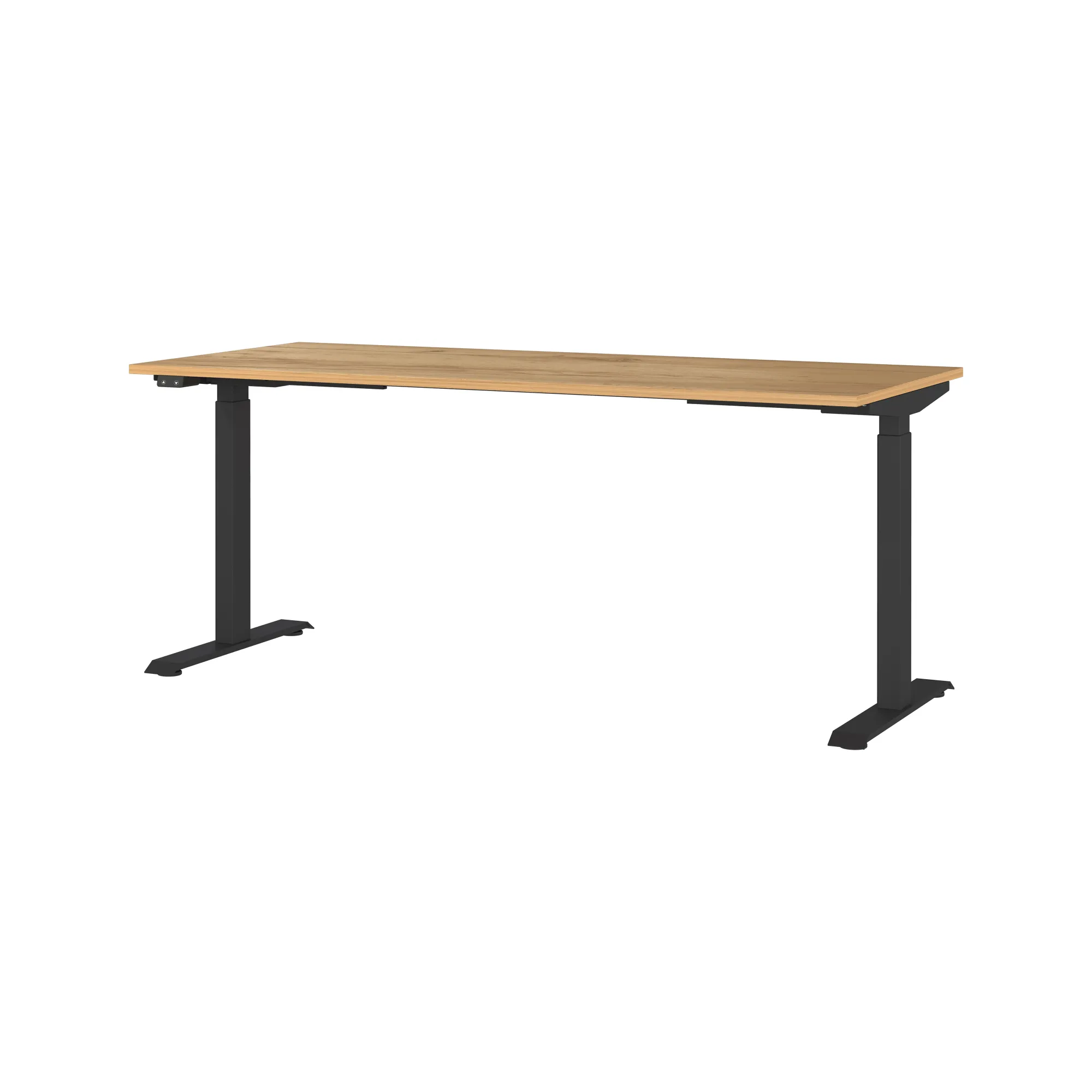 Bureaus^Huisenthuis Elektrisch zit-sta Bureau Galileo Eiken Zwart 180 cm Eiken-Zwart