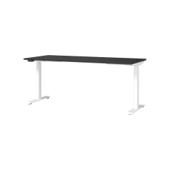 Bureaus^Huisenthuis Elektrisch zit-sta Bureau Galileo 180 cm Grafiet Wit