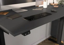 Bureaus^Huisenthuis Elektrisch zit-sta Bureau Galileo 120 cm Grafiet
