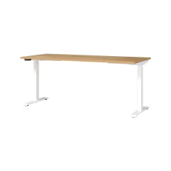 Bureaus^Huisenthuis Elektrisch zit-sta Bureau Galileo Eiken Wit 180 cm Eiken-Wit