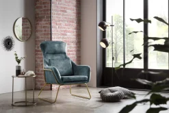 Fauteuils^Huisenthuis Fauteuil Adriana Blauw