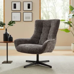 Fauteuils^Huisenthuis Fauteuil Billy Donkergrijs