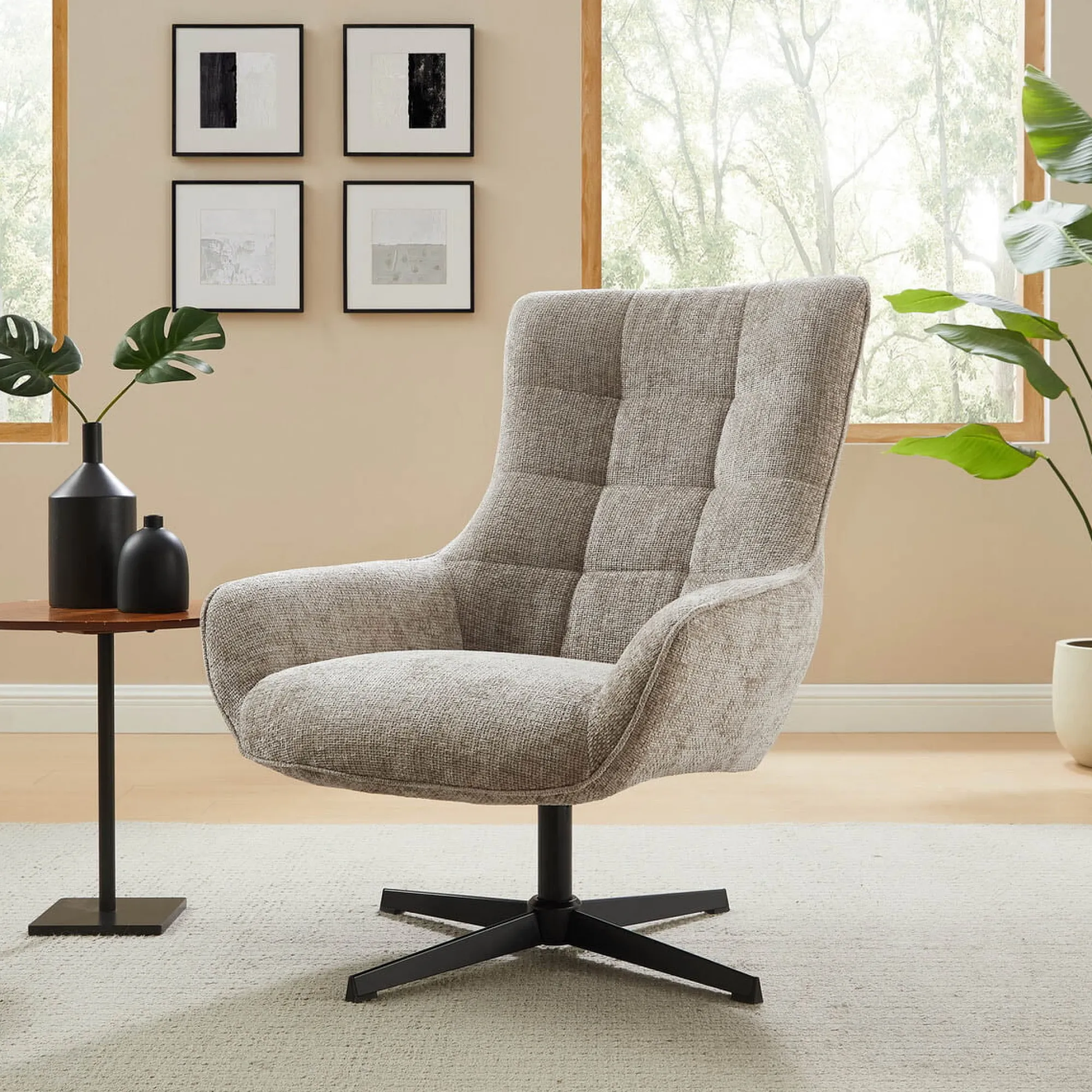 Fauteuils^Huisenthuis Fauteuil Billy Lichtgrijs