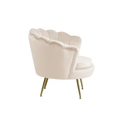 Fauteuils^Huisenthuis Fauteuil Chanelle Velvet 136 cm Beige