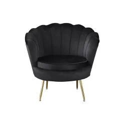 Fauteuils^Huisenthuis Fauteuil Chanelle Velvet Zwart