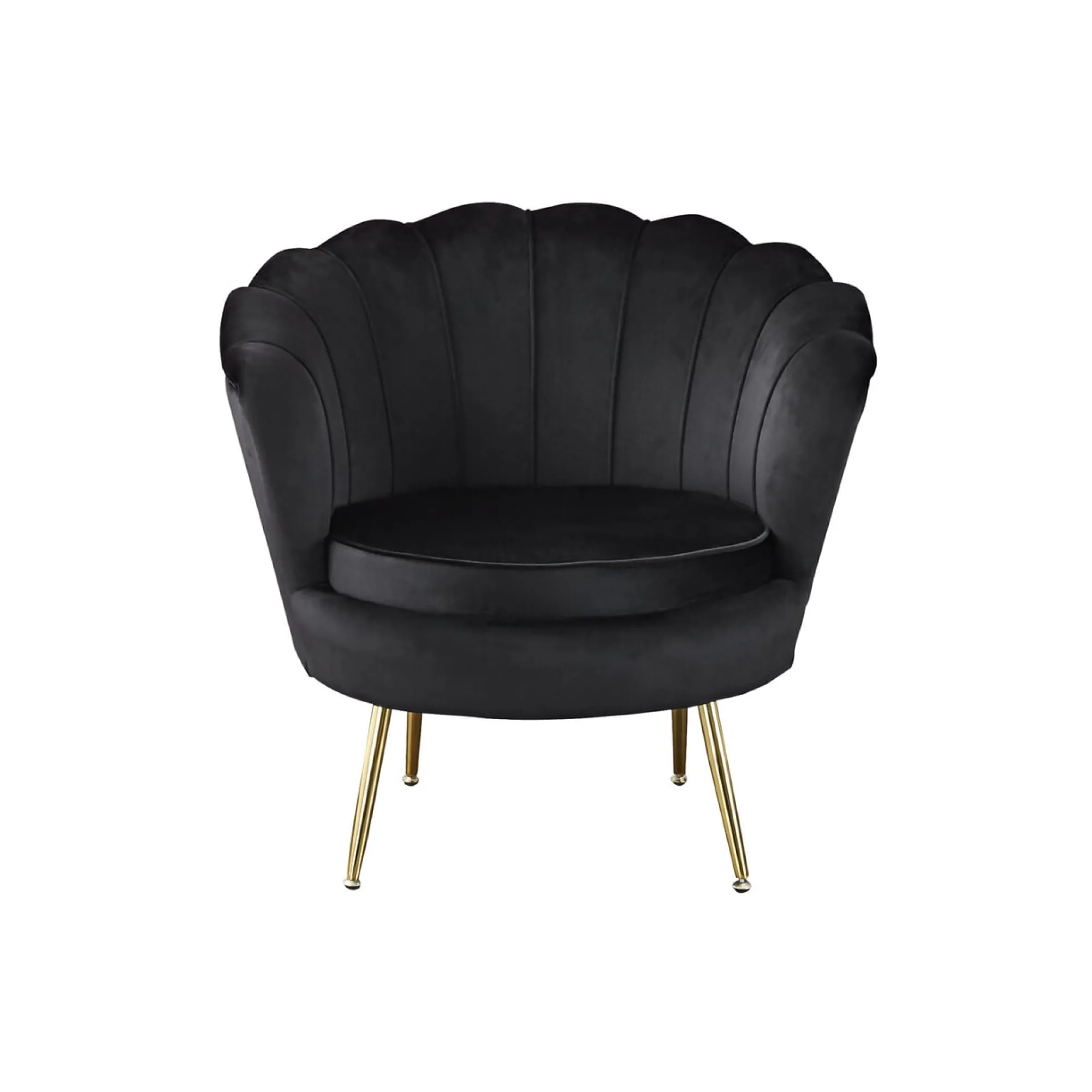 Fauteuils^Huisenthuis Fauteuil Chanelle Velvet Zwart