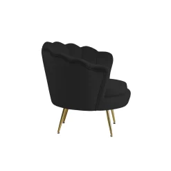 Fauteuils^Huisenthuis Fauteuil Chanelle Velvet Zwart