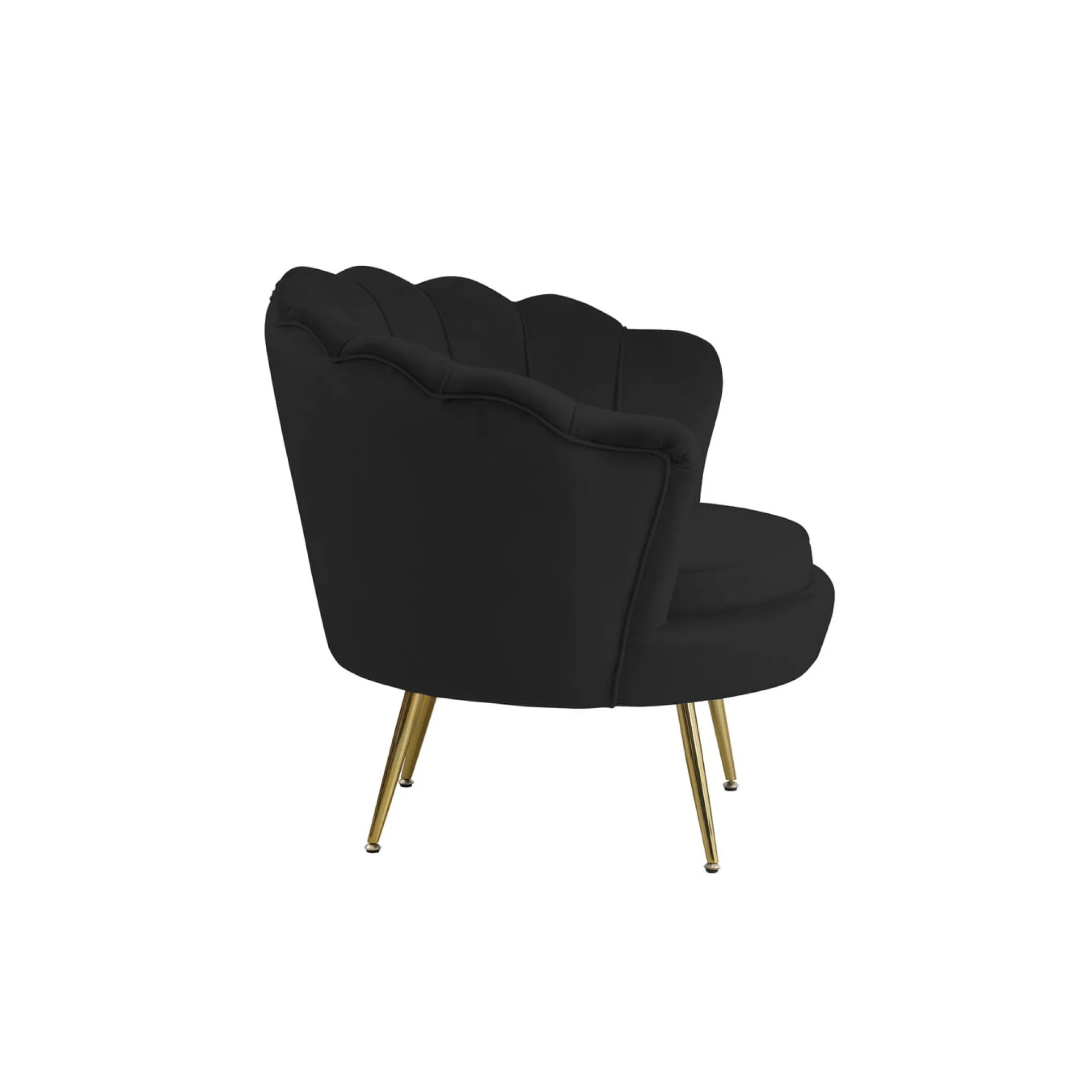 Fauteuils^Huisenthuis Fauteuil Chanelle Velvet Zwart