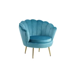 Fauteuils^Huisenthuis Fauteuil Chanelle Velvet 136 cm Blauw