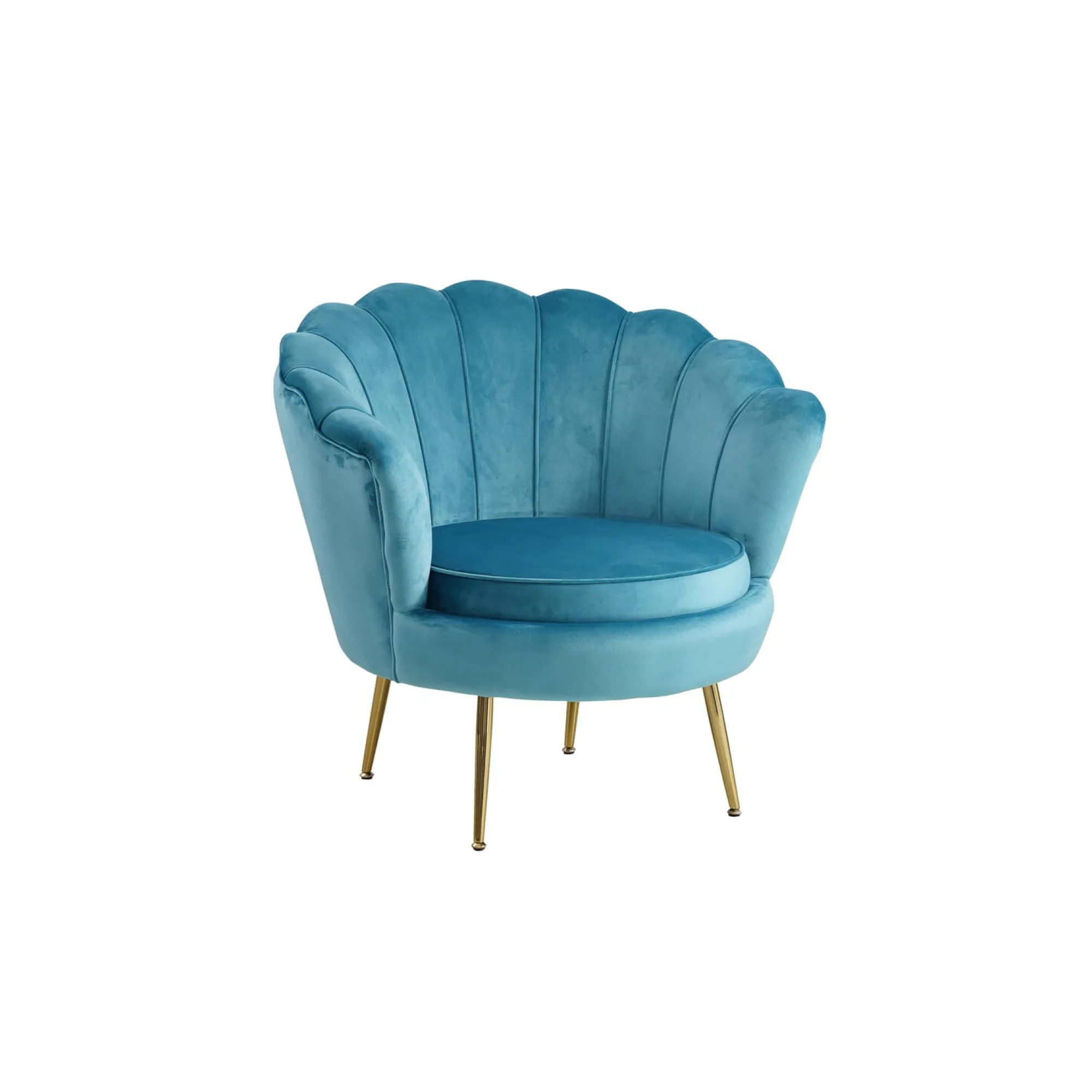 Fauteuils^Huisenthuis Fauteuil Chanelle Velvet 136 cm Blauw