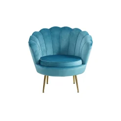 Fauteuils^Huisenthuis Fauteuil Chanelle Velvet 136 cm Blauw