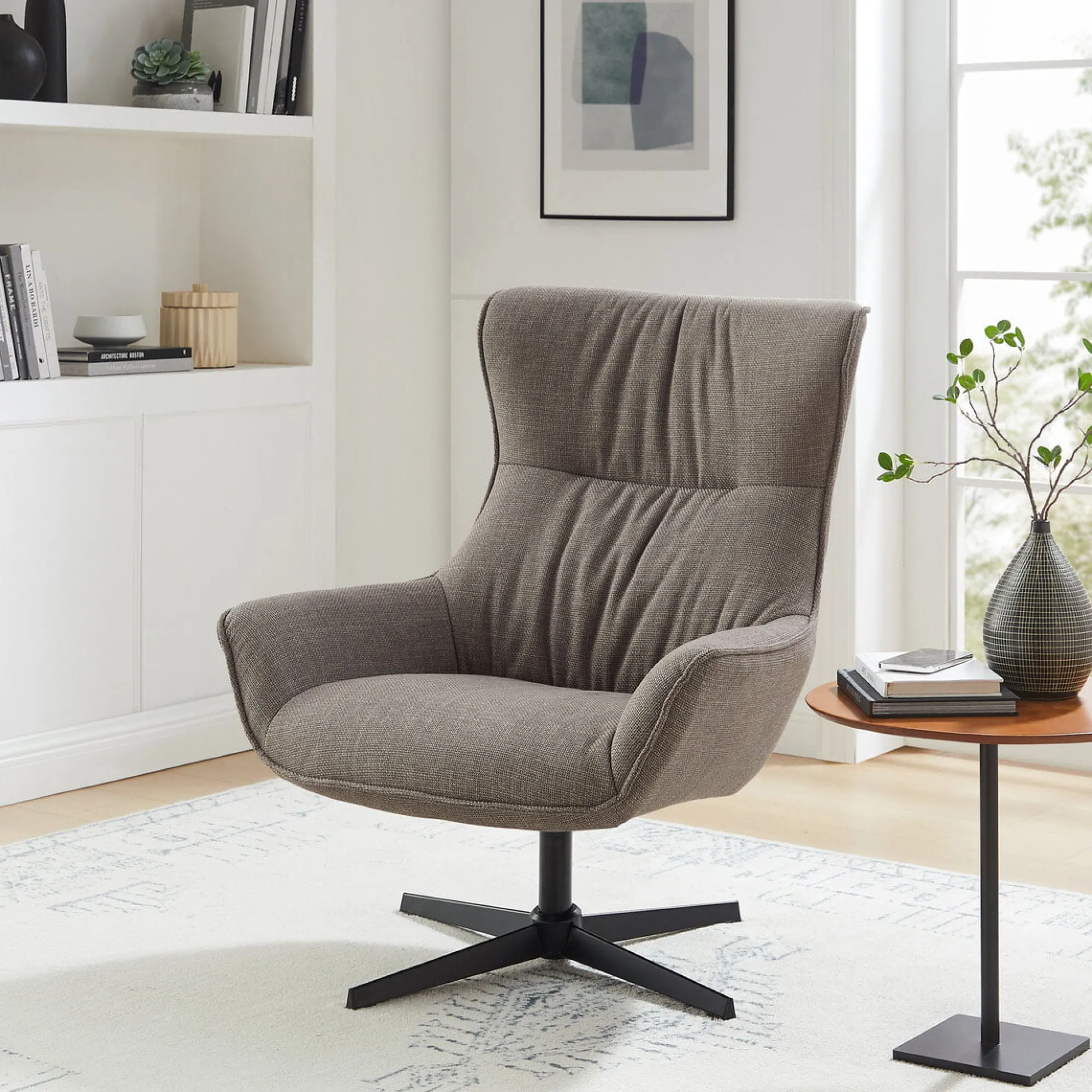 Fauteuils^Huisenthuis Fauteuil Charlotte Taupe