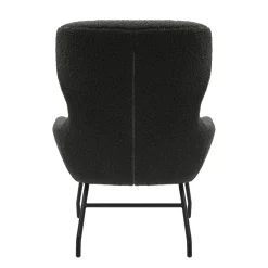 Fauteuils^Huisenthuis Fauteuil en poef Kaya Antraciet
