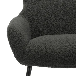 Fauteuils^Huisenthuis Fauteuil en poef Kaya Antraciet