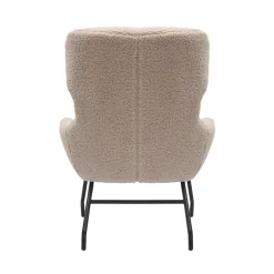Fauteuils^Huisenthuis Fauteuil en poef Kaya Taupe