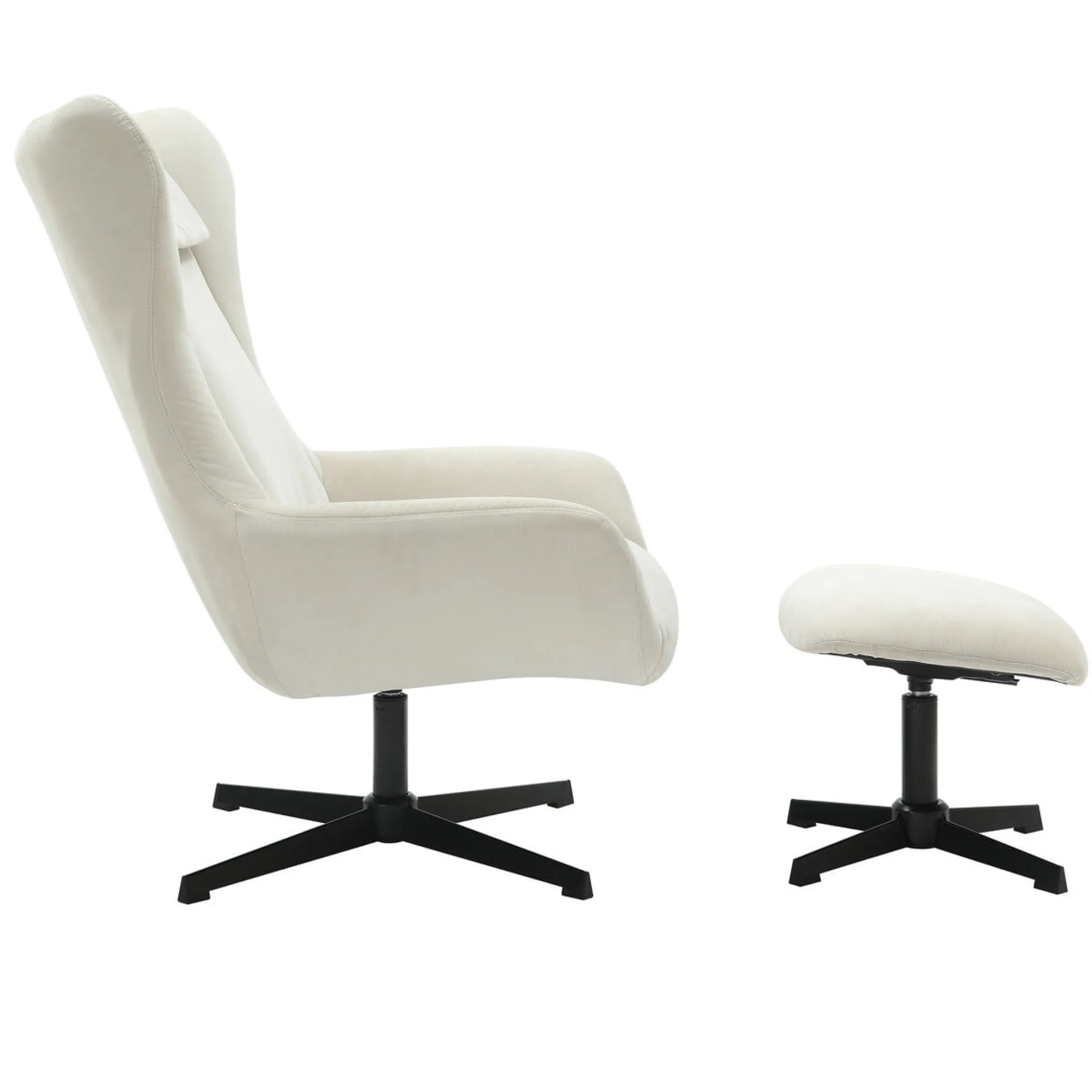 Fauteuils^Huisenthuis Fauteuil en poef Siem Beige