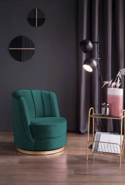 Fauteuils^Huisenthuis Fauteuil Feline Groen