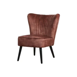Fauteuils^Huisenthuis Fauteuil Guusje Velours Koper