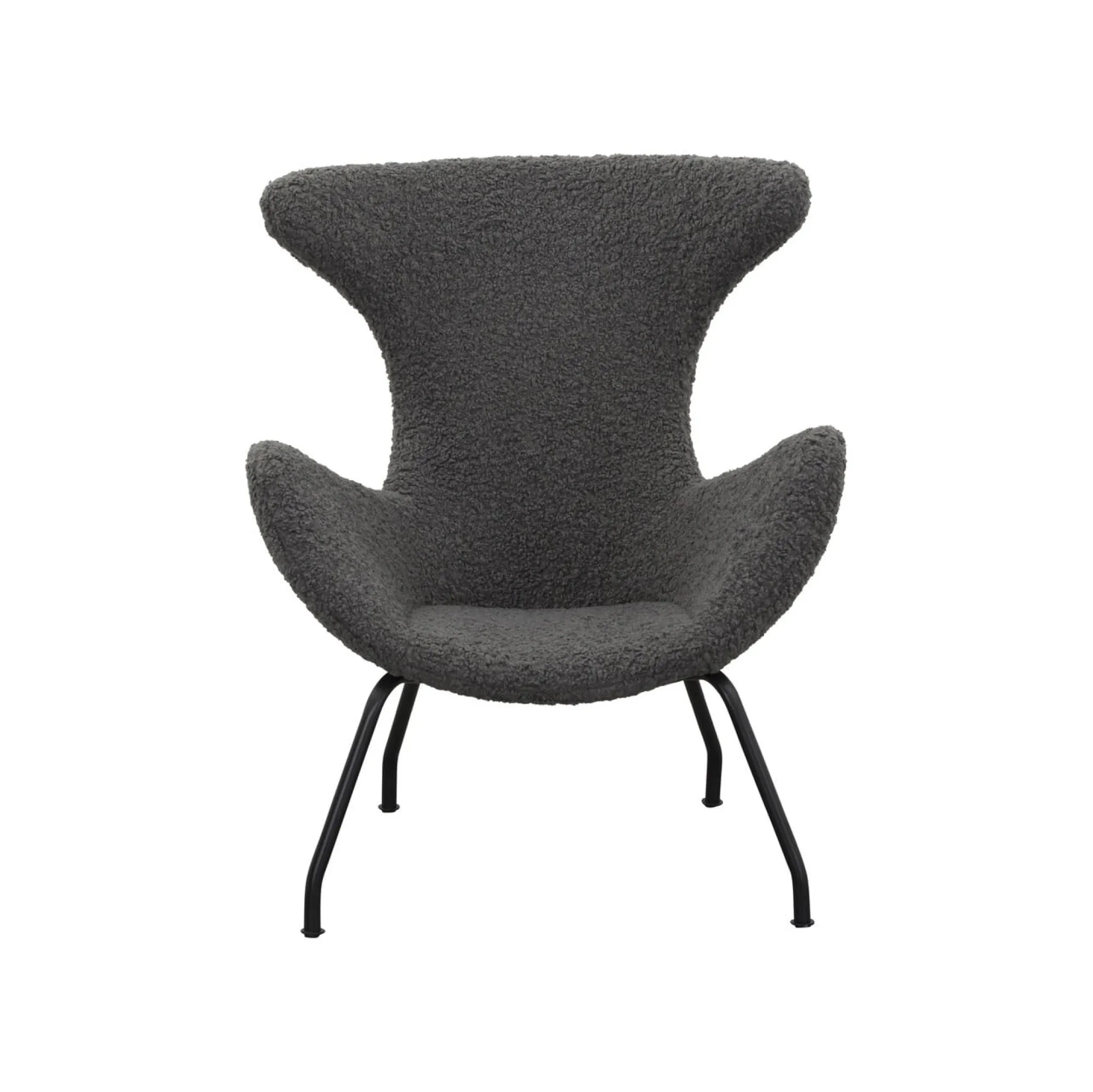 Fauteuils^Huisenthuis Fauteuil Kylie Teddy Grijs
