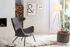 Fauteuils^Huisenthuis Fauteuil Kylie Teddy Grijs