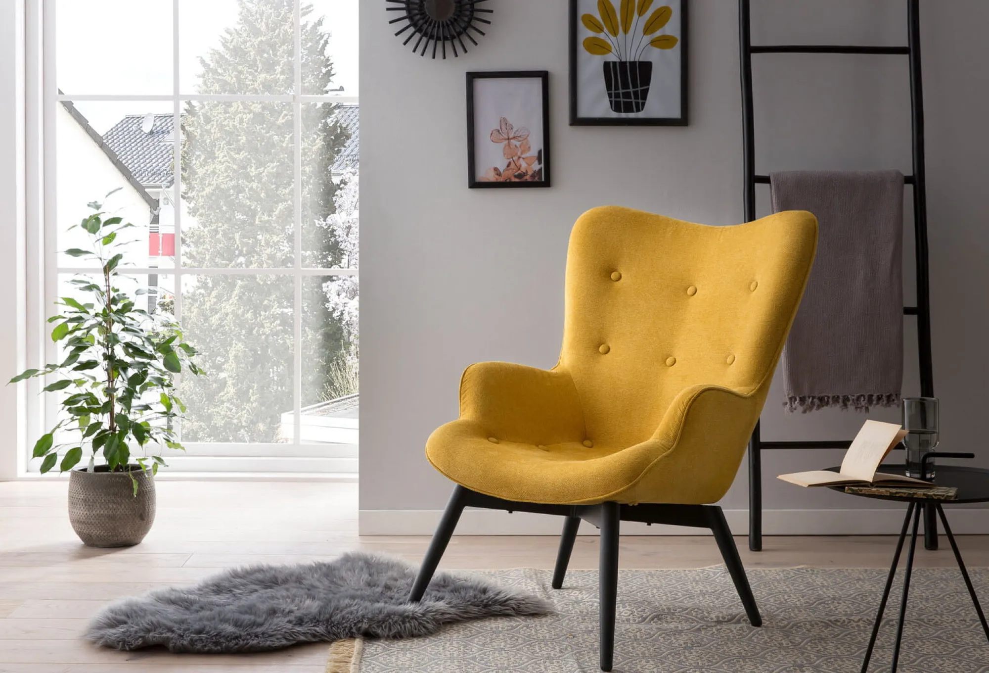 Fauteuils^Huisenthuis Fauteuil Lisanne Geel
