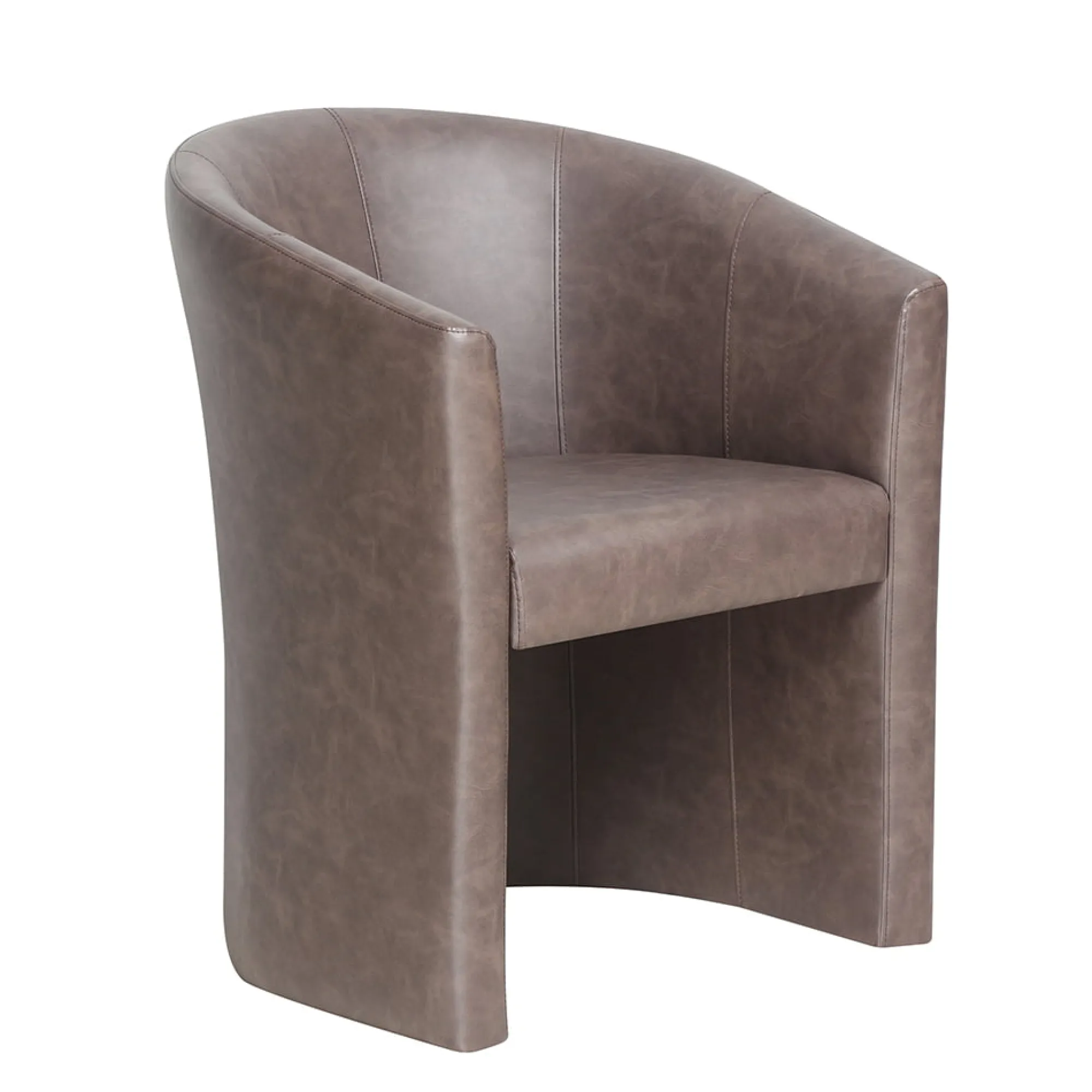 Fauteuils^Huisenthuis Fauteuil Steven Kunstleer – Vintage Donkerbruin