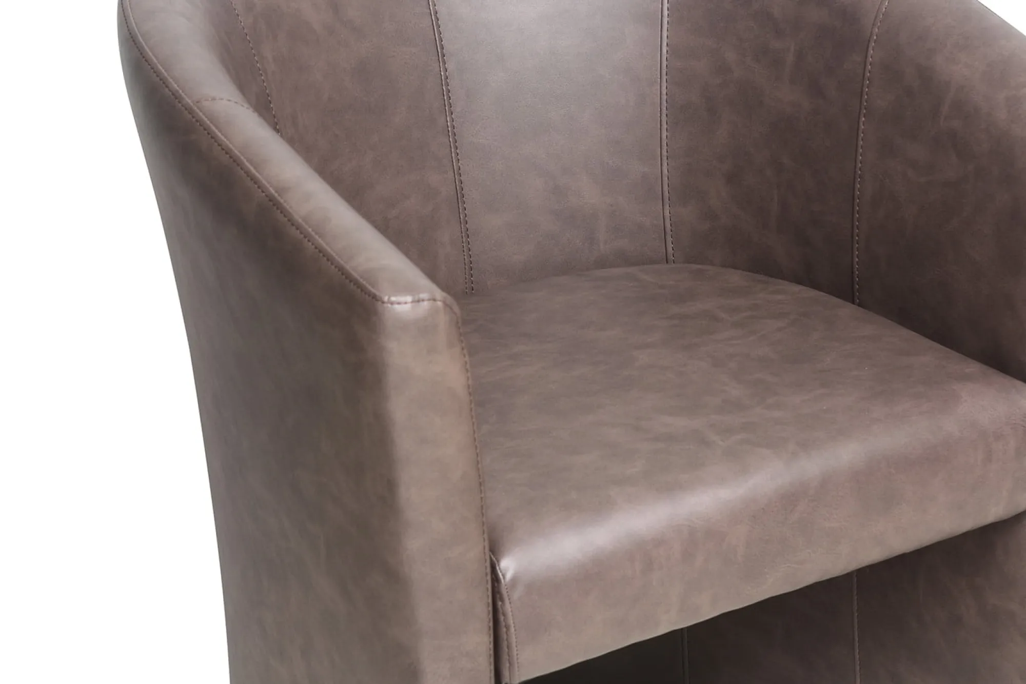Fauteuils^Huisenthuis Fauteuil Steven Kunstleer – Vintage Donkerbruin