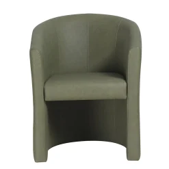 Fauteuils^Huisenthuis Fauteuil Steven Kunstleer – Vintage Groen