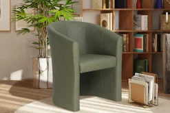 Fauteuils^Huisenthuis Fauteuil Steven Kunstleer – Vintage Groen
