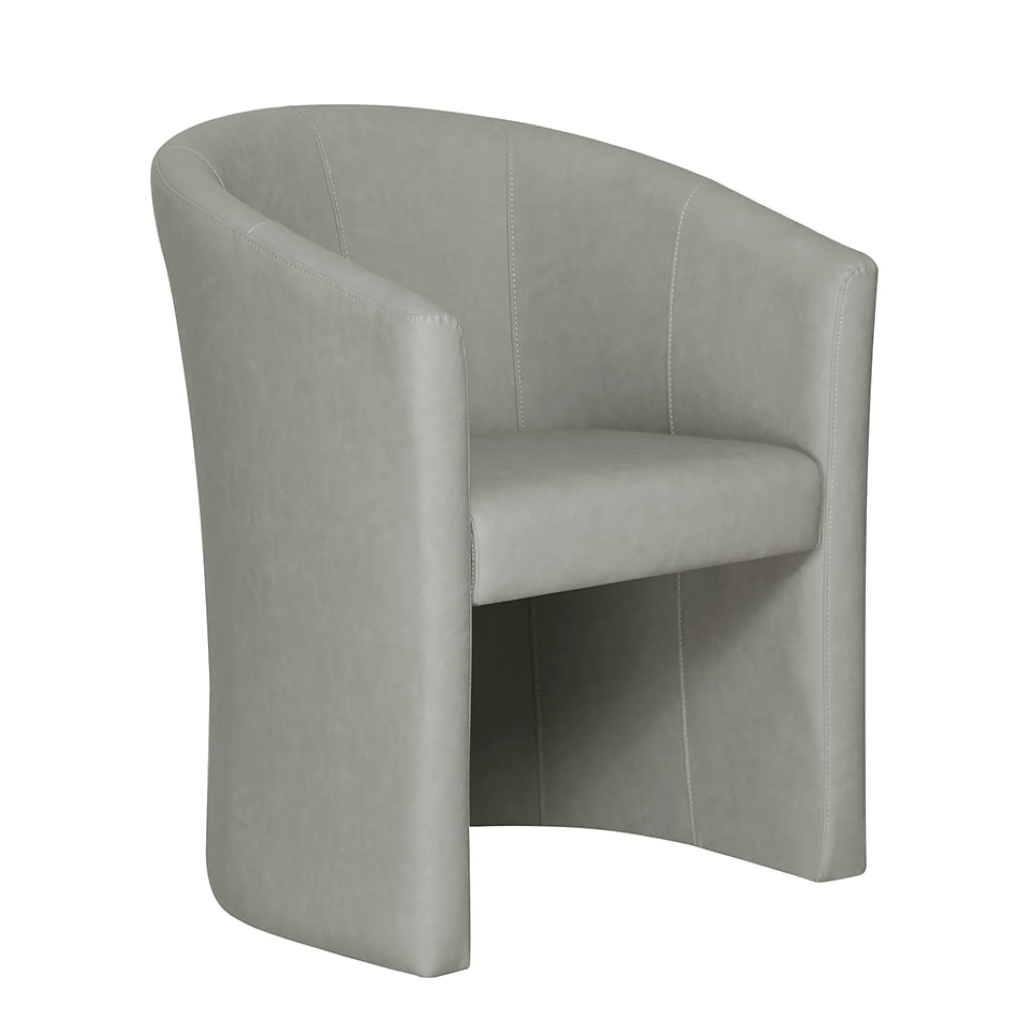 Fauteuils^Huisenthuis Fauteuil Steven Kunstleer – Vintage Lichtgrijs